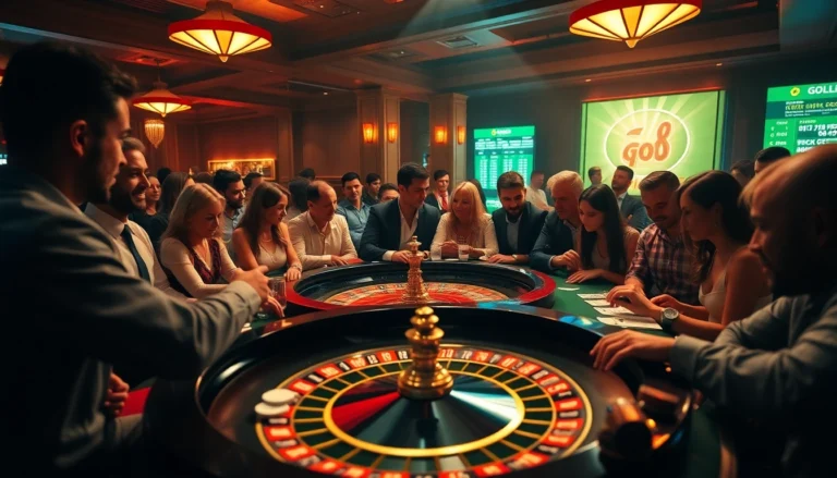 Experience thrilling casino action with the go8 company featuring an exciting roulette game, vibrant game setups, and interactive players.
