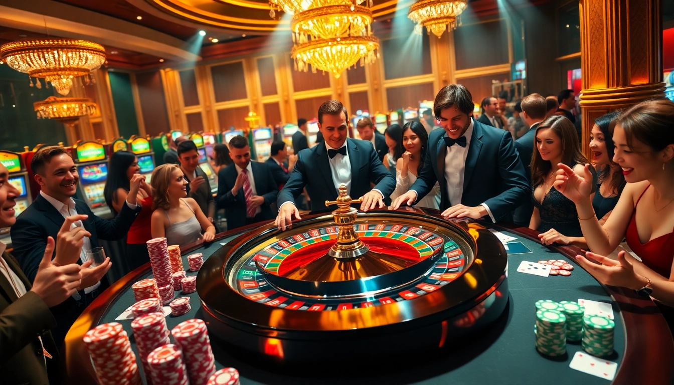 Experience thrilling gameplay at 58win com's luxurious casino atmosphere with roulette and poker action.