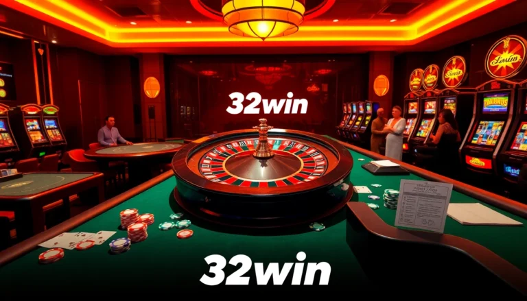 Experience excitement at 32win casino with vibrant roulette and engaging players.